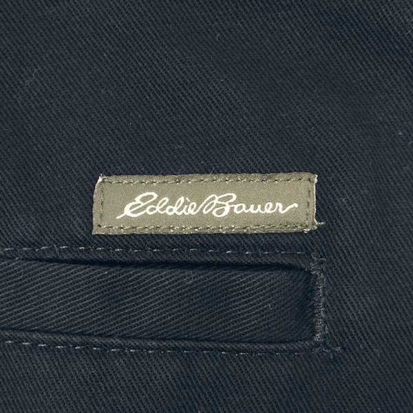 画像3: 00's Eddie Bauer 2タック チノトラウザー "NAVY" (3)