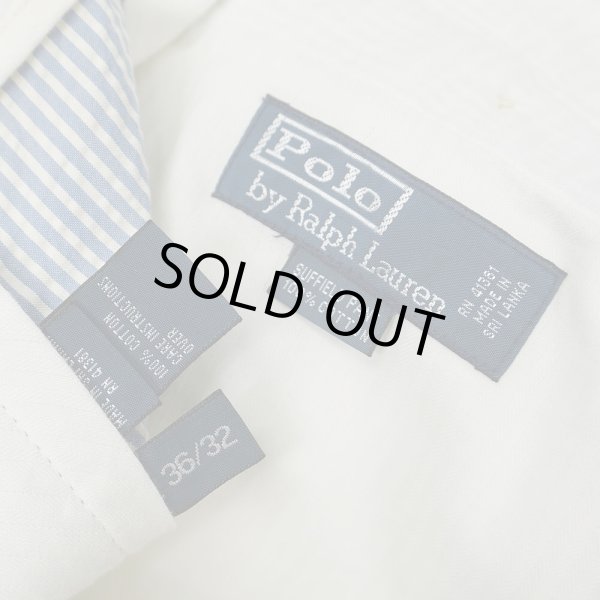 画像3: 00's Polo Ralph Lauren ノータック シアサッカートラウザー "SUFFIELD PANT / W36 L32" (3)