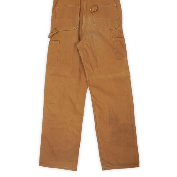 画像3: 00's Carhartt ダブルニー ダックオーバーオール “R01-BRN / W34 L34” (3)