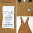 画像4: 00's Carhartt ダブルニー ダックオーバーオール “R01-BRN / W34 L34” (4)