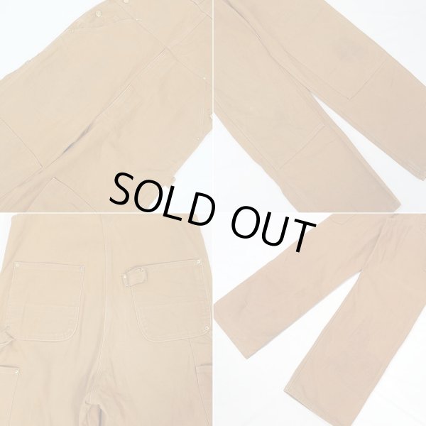 画像5: 00's Carhartt ダブルニー ダックオーバーオール “R01-BRN / W34 L34” (5)