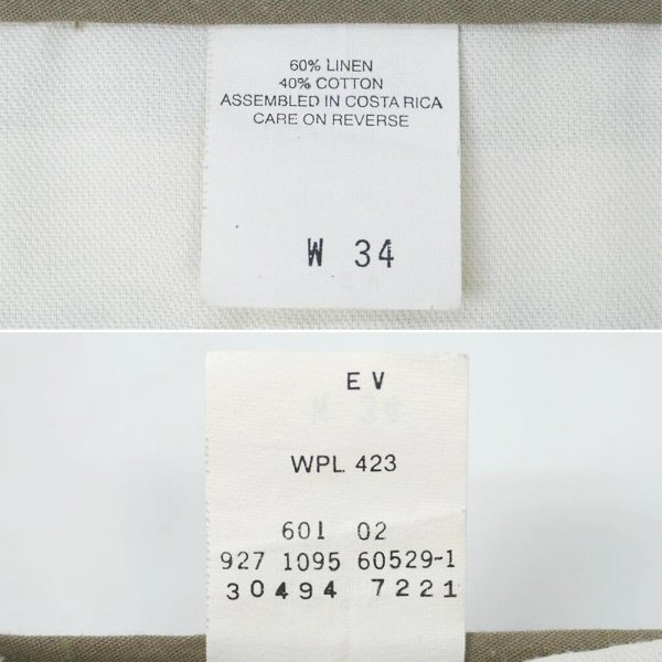 画像4: 90's DOCKERS 2タック コットンリネンショーツ (4)