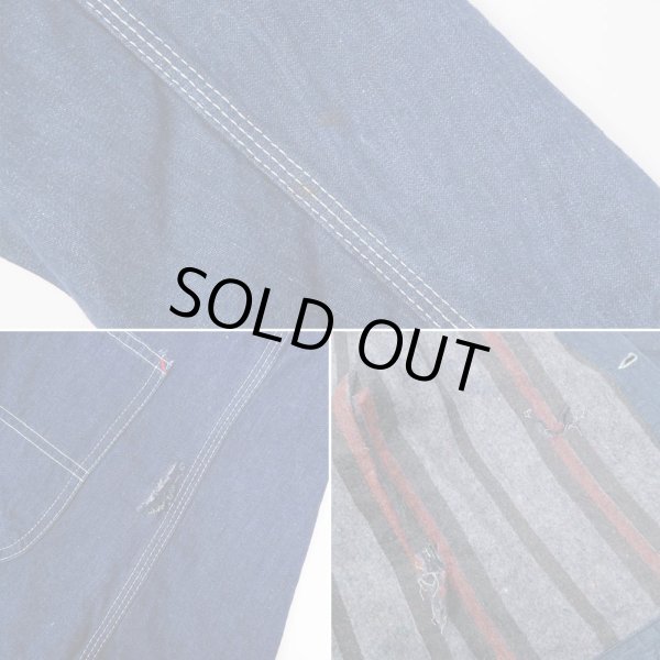 画像5: 80's Sears ブランケットライナー デニムカバーオール (5)