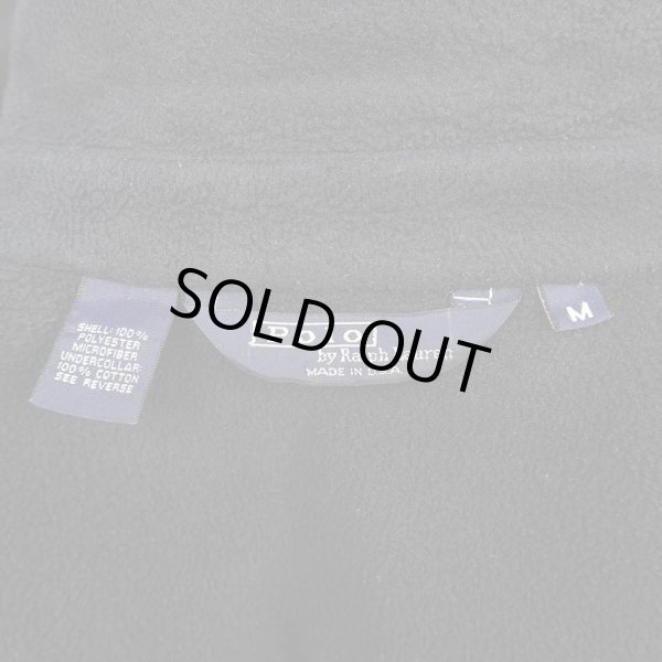 画像2: 90's Polo Ralph Lauren フリース スウィングトップ "BLACK / MADE IN USA" (2)