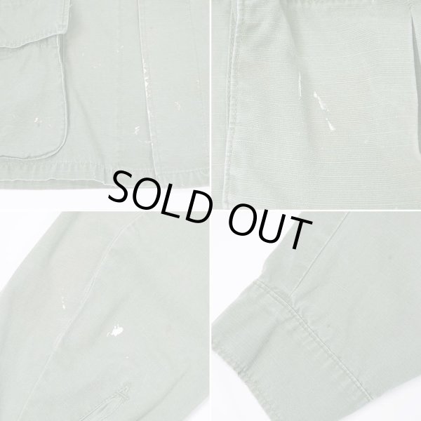 画像5: 60's US.ARMY ジャングルファティーグジャケット "4th / M-SHORT" (5)