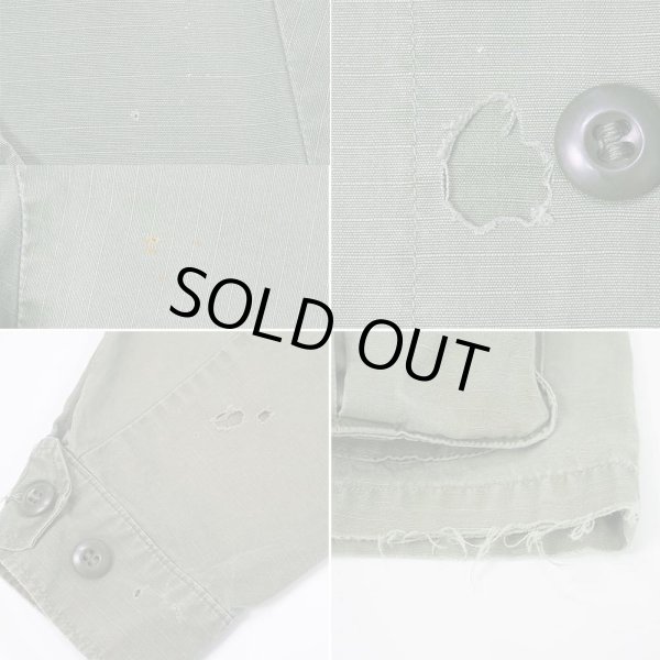 画像6: 60's US.ARMY ジャングルファティーグジャケット "4th / M-SHORT" (6)