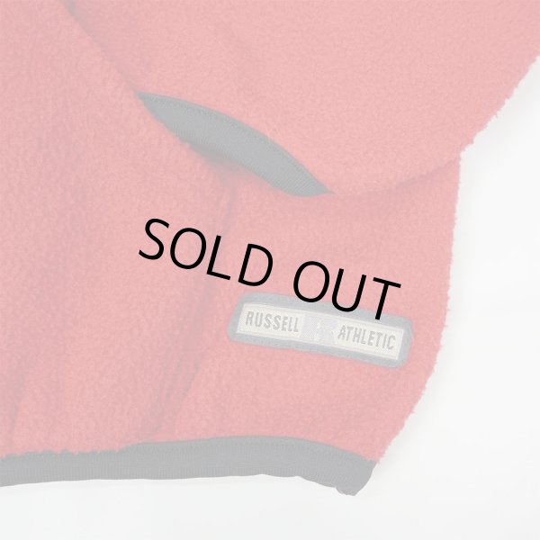 画像3: 90's RUSSELL ハーフジップ フリースフーディー "MADE IN USA" (3)