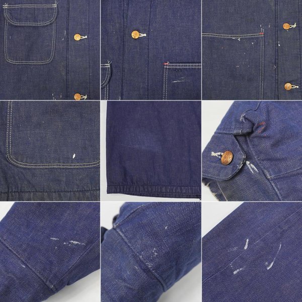 画像4: 70's BLUE BELL ブランケットライナー デニムカバーオール (4)