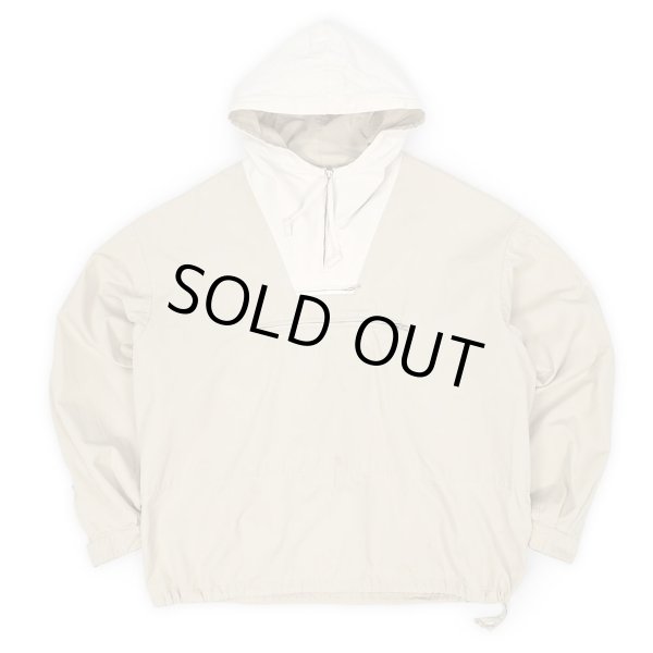 画像1: 90's J.CREW コットンアノラック "BEIGH×WHITE" (1)