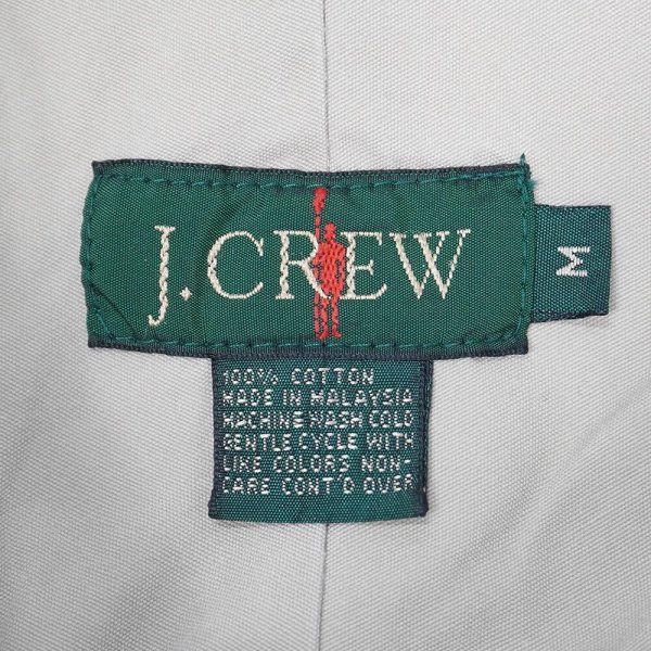 画像2: 90's J.CREW コットンアノラック "BEIGH×WHITE" (2)