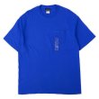 画像1: 90's BASIC EDITIONS ポケットTシャツ “BLUE / DEADSTOCK” (1)