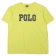 画像1: 90-00's Polo Ralph Lauren ロゴプリントTシャツ "YELLOW" (1)