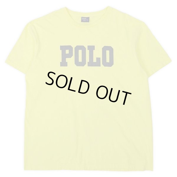 画像1: 90-00's Polo Ralph Lauren ロゴプリントTシャツ "YELLOW" (1)