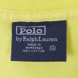 画像2: 90-00's Polo Ralph Lauren ロゴプリントTシャツ "YELLOW" (2)