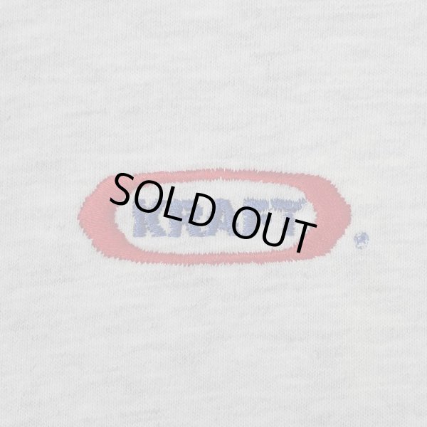 画像2: 00's KRAFT ロゴ刺繍Tシャツ "DEADSTOCK / GRAY" (2)