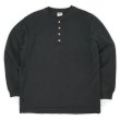 画像1: 90's BERT PULITZER L/S ヘンリーネック カットソー "MADE IN USA / BLACK" (1)