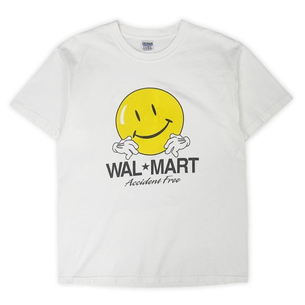 画像1: 00's WAL MART "Smiley face" プリントTシャツ (1)