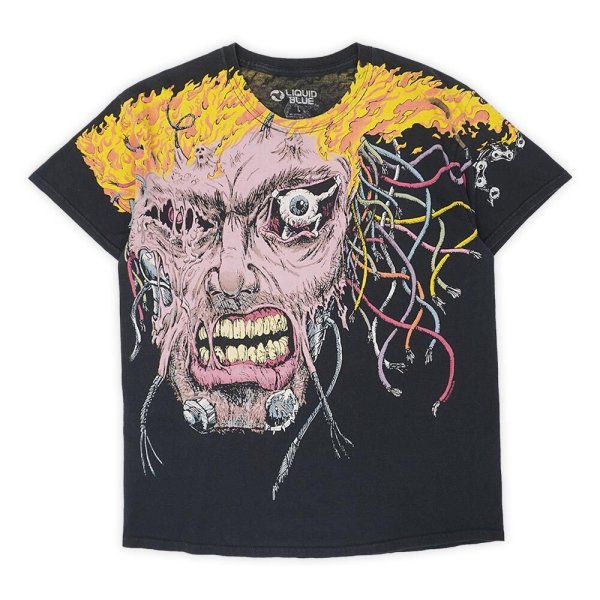 画像1: 00's LIQUID BLUE オールオーバープリントTシャツ "WOLVERINE" (1)
