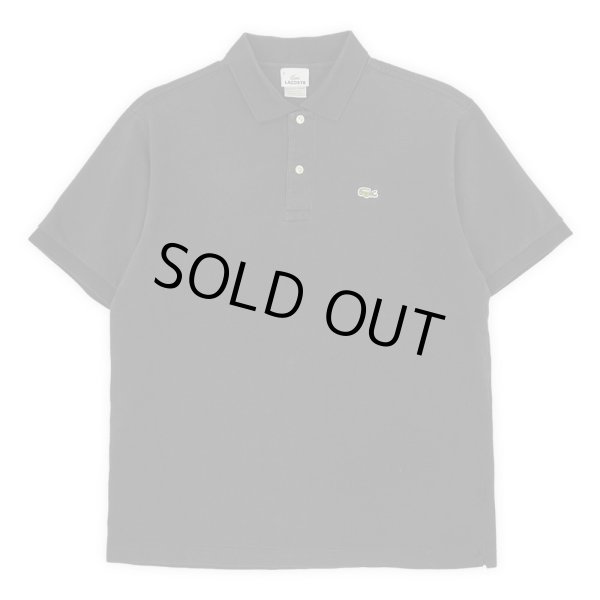 画像1: 90's LACOSTE ポロシャツ “DESIGNED IN FRANCE / BLACK” (1)