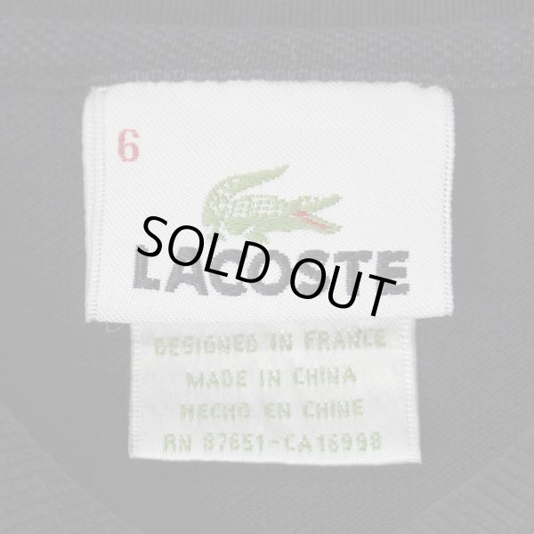 画像2: 90's LACOSTE ポロシャツ “DESIGNED IN FRANCE / BLACK” (2)