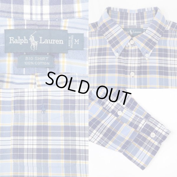 画像3: 90's Polo Ralph Lauren ボタンダウンシャツ "BIG SHIRT" (3)