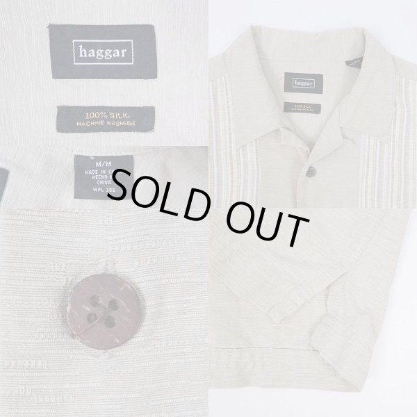 画像3: 00's Hagger S/S オープンカラー シルクシャツ (3)