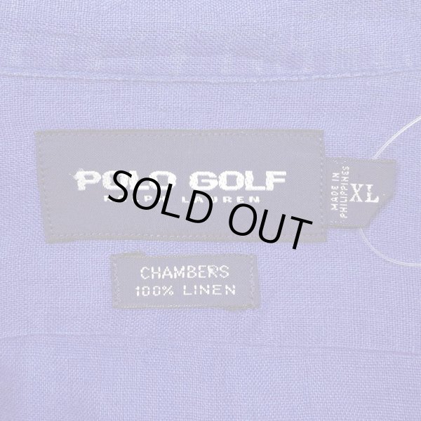 画像2: 90's POLO GOLF S/S レギュラーカラー リネンシャツ "CHAMBERS" (2)
