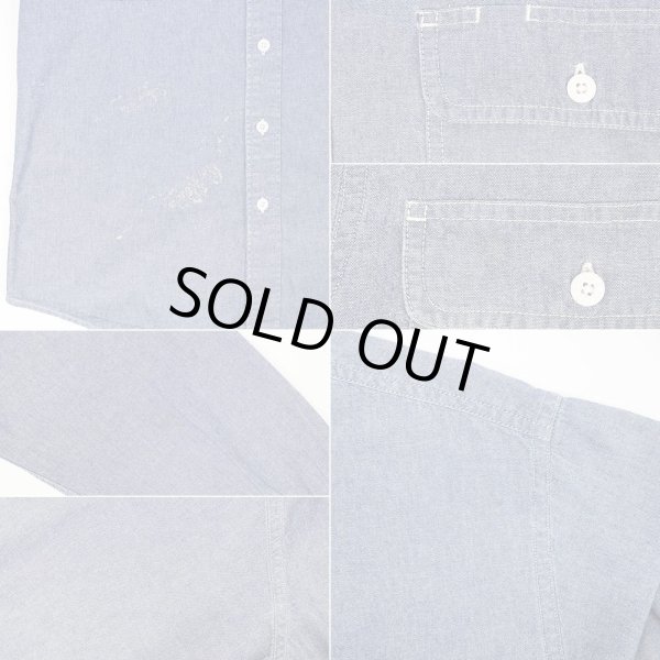 画像3: 90's BIG MAC コットンシャンブレーシャツ (3)