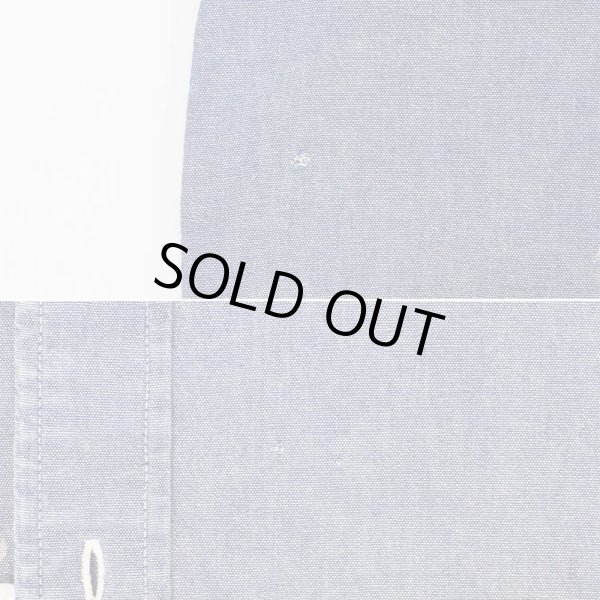 画像4: 90's BIG MAC コットンシャンブレーシャツ (4)