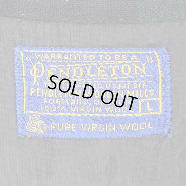 画像2: 60's Pendleton オープンカラー ウールシャツ "Black Watch" (2)