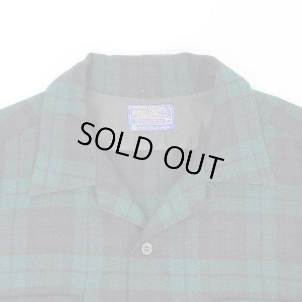 画像3: 60's Pendleton オープンカラー ウールシャツ "Black Watch" (3)