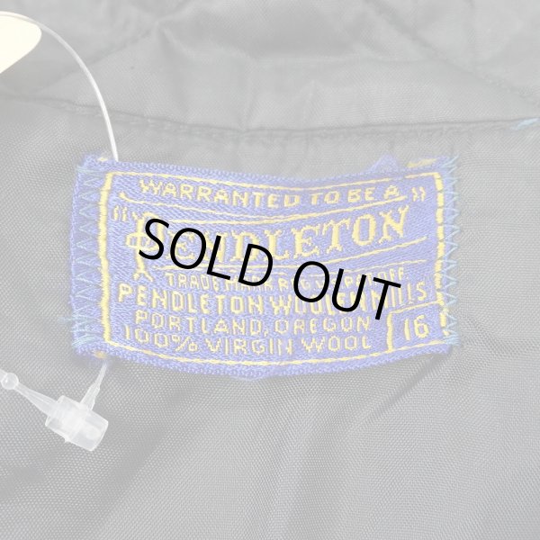 画像2: 50-60's PENDLETON 3点留め ウールボタンダウンシャツ “BLACK × RED Plaid” (2)