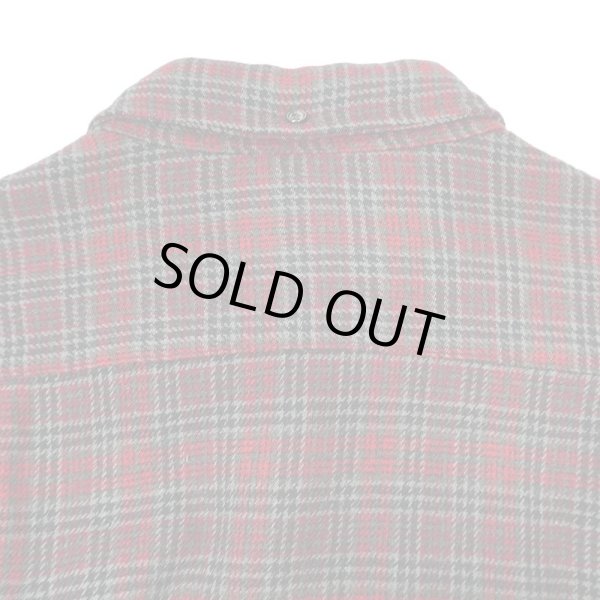 画像4: 50-60's PENDLETON 3点留め ウールボタンダウンシャツ “BLACK × RED Plaid” (4)