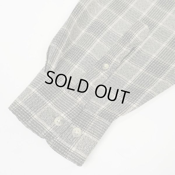 画像4: 90's Pierre Cardin バンドカラー レーヨンシャツ (4)