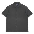画像1: 00's Brooks Brothers S/S コットンピケシャツ "BLACK" (1)