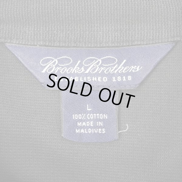 画像2: 00's Brooks Brothers S/S コットンピケシャツ "BLACK" (2)