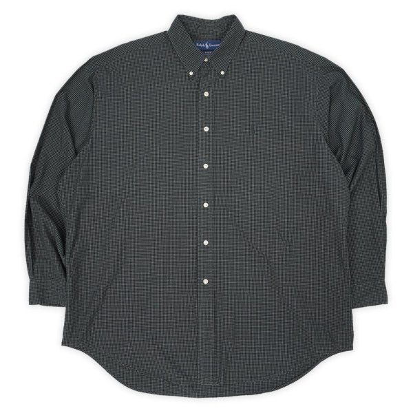 画像1: 90's Polo Ralph Lauren ボタンダウンシャツ "BLAKE / BLACK BASE" (1)