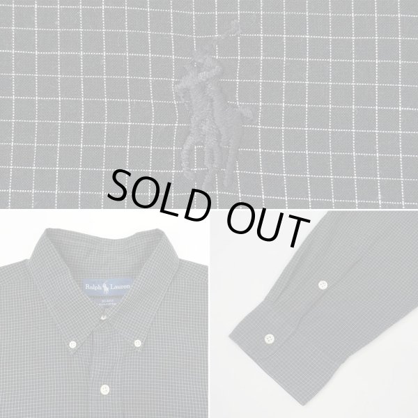 画像3: 90's Polo Ralph Lauren ボタンダウンシャツ "BLAKE / BLACK BASE" (3)