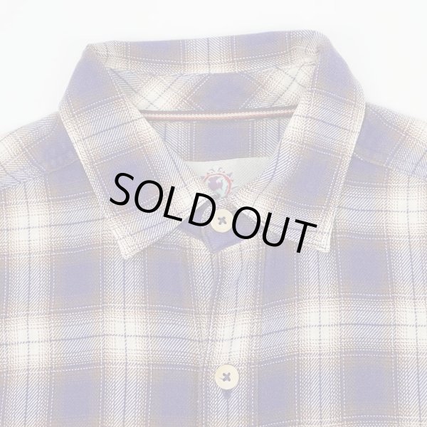 画像4: 90's THE TERRITORY AHEAD オンブレチェック柄 フランネルシャツ (4)