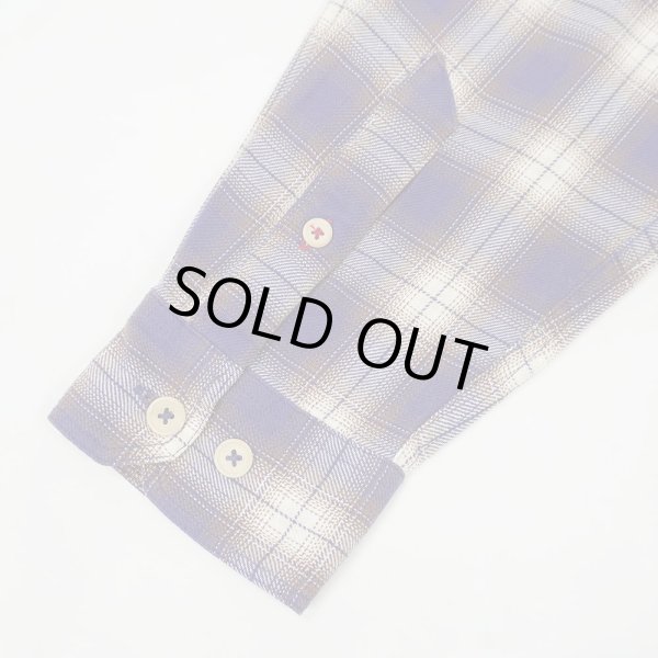 画像5: 90's THE TERRITORY AHEAD オンブレチェック柄 フランネルシャツ (5)