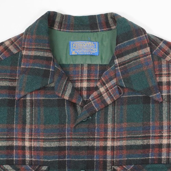 画像3: 70's PENDLETON オープンカラー ウールシャツ "MADE IN USA" (3)