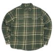 画像1: 00's ORVIS ヘビーネルシャツ "Olive Plaid" (1)