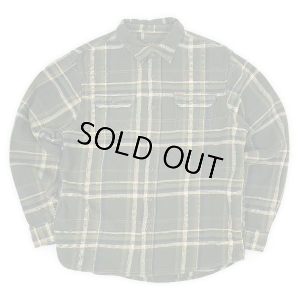 画像1: 00's ORVIS ヘビーネルシャツ "Olive Plaid" (1)
