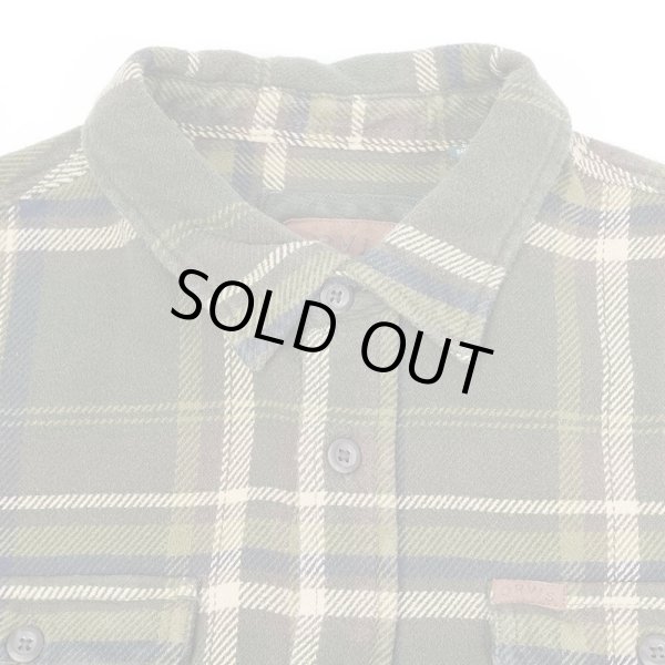 画像3: 00's ORVIS ヘビーネルシャツ "Olive Plaid" (3)