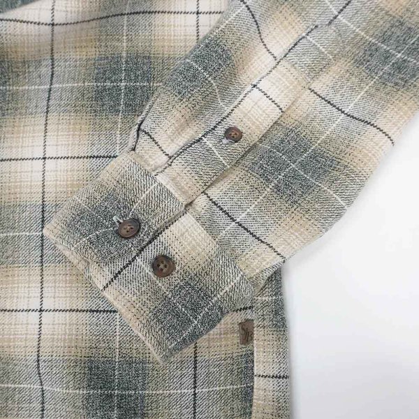 画像4: Late 90's ST JOHN'S BAY フランネル ボタンダウンシャツ "Ombre Plaid" (4)