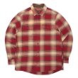 画像1: 00's ORVIS ヘビーネルシャツ "RED Plaid" (1)