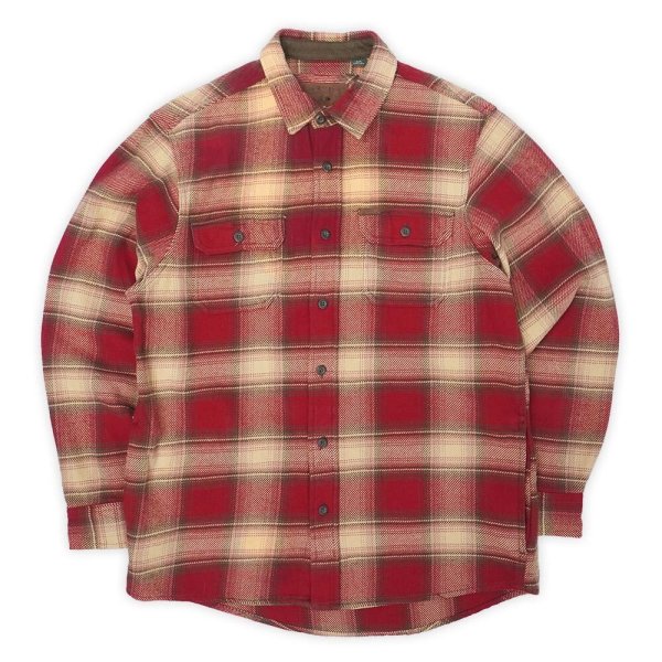 画像1: 00's ORVIS ヘビーネルシャツ "RED Plaid" (1)