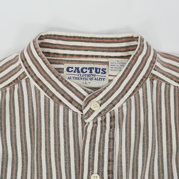 画像3: 90's CACTUS S/S バンドカラーシャツ (3)