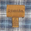 画像2: 90-00's ST.JOHN'S BAY フランネルボタンダウンシャツ "Blue Ombre Plaid" (2)