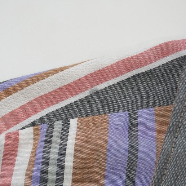 画像4: 60-70's WHITEHALL S/S マルチストライプ柄 オープンカラーシャツ "MADE IN USA" (4)